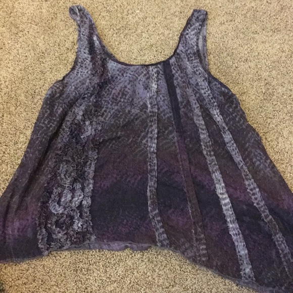 Free people spotted asymmetrical tank - Picture 3 of 7